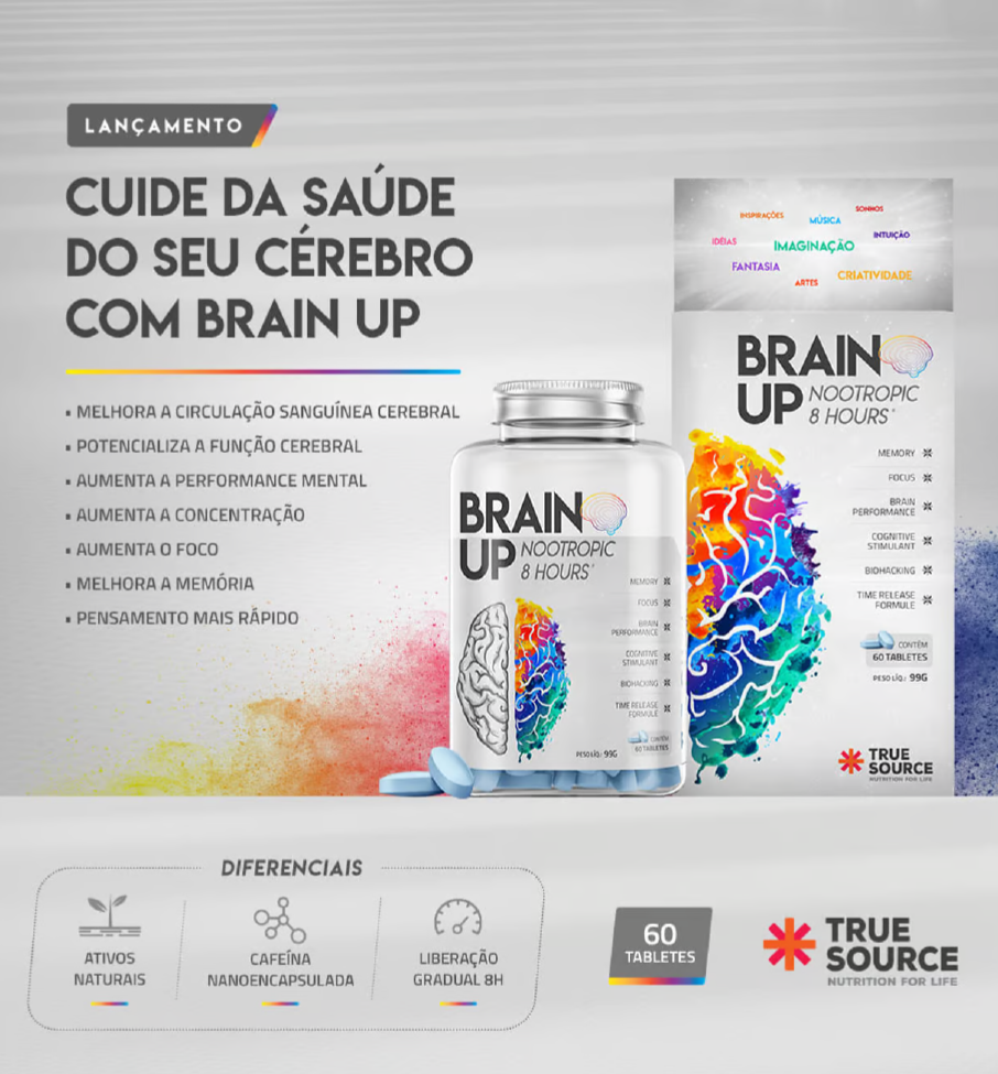 Nootrópico Brain Up 60 tabletes