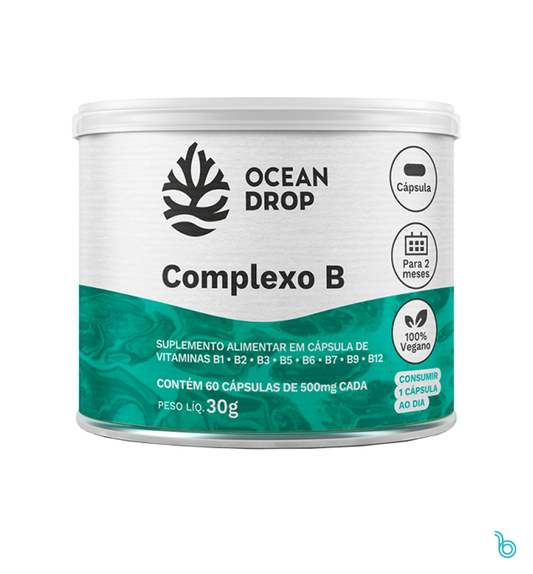 COMPLEXO B Vitaminas B1, B2, B3, B5, B6, B7, B9 e B12