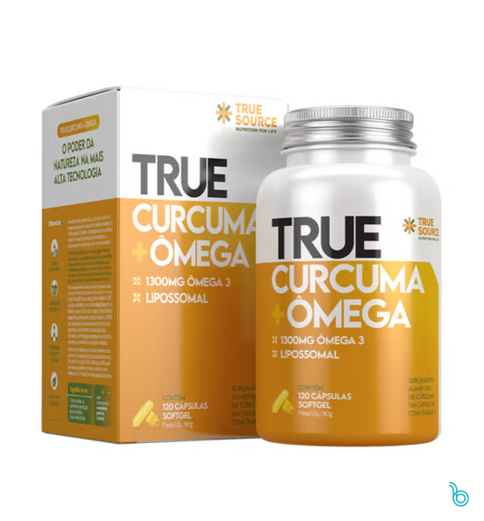 True Cúrcuma + Omega Lipossomal 120 capsulas