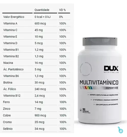 Multivitamínico Pote 90 cápsulas